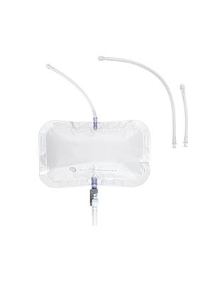 Nexus Nephrostomy Bags/Drainage with Extension tubing, Single Bag