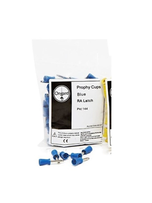 Prophy Cups Ongard Soft Rubber Webbed RA Latch Blue