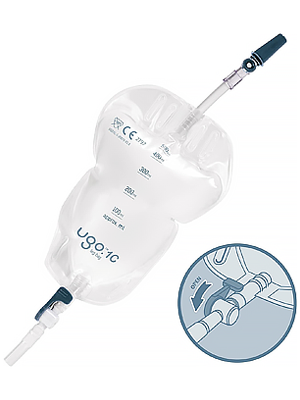 Leg Bag Ugo Catheter & Sheath 500ml with 10cm Tube Sterile UGO1C 