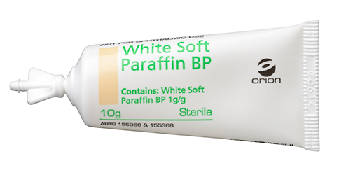 PARAFFIN SOFT WHITE BP STERILE 10g