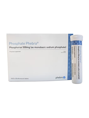 Phosphate Phebra 500mg Elemental Phosphorus 100 Tablets