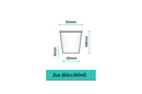 PAPER MEDICINE CUP 60ml - Ctn/2000