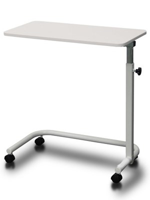 Overbed Table with Manual Height Adjust 73-105cm