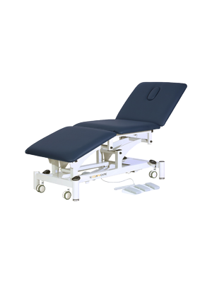 Three Section All Electric Treatment Couch Navy Blue – Each