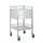 Trolley Double Drawers Stainless Steel 50x50x90 cm - Each