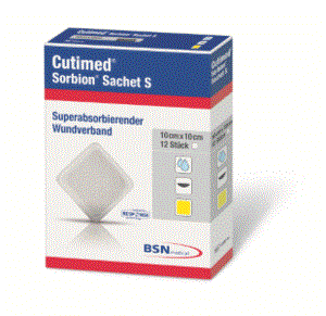 Cutimed Sorbion Sachet S 10x10cm - Box/10