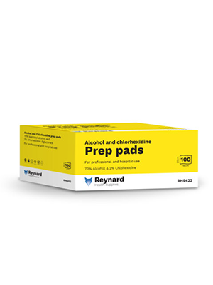 Reynard 2% Chlor 70% Alc L Prep Pad- 100/box 