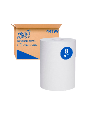 SCOTTĀ® Long Roll Hand Towel 1ply 18cm - Ctn/8