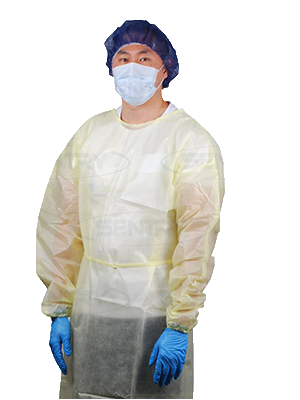 OWEAR Impervious Gown Yellow Sonically Bonded Non Sterile