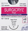 SURGICRYL PGA Suture 5/0 19mm x 75cm - Box/12