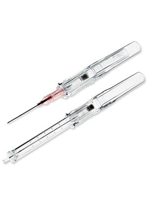 ViaValveĀ® Safety IV Catheters 20Gx1 (Pink) - Box/200