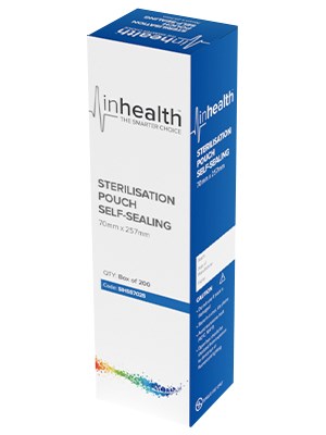Self Sealing Autoclave Pouch 70 x 257mm - Box/200