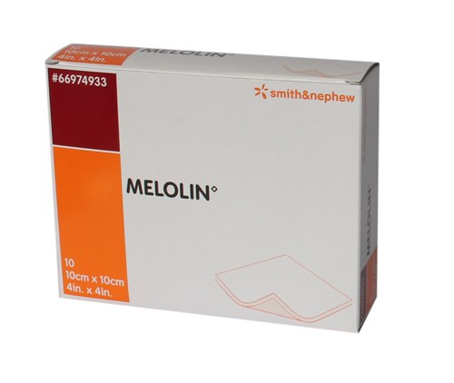 Melolin Low Adherent Absorbent Sterile Dressing, 10x10cm – Box/10