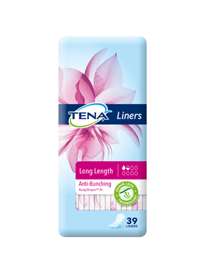 Liners Tena Long Length Anti Bunching Odour Lock Pack of 39