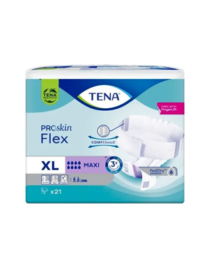 Pad Tena Flex Maxi X-large Proskin Feel Dry Advanced Pack of 21