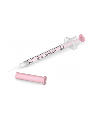Needle Syringe Unisharp Terumo Pink 0.3ml, 31G x 8mm