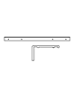 Curtain Track Splice Joiner White/Silver
