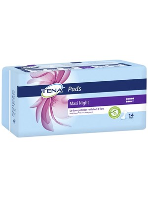 TENA® Pads Maxi Night Lilac 6.5 Absorbency Level - Ctn/3