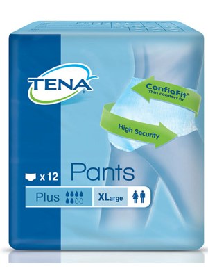 TENA PANTS SUPER EXTRA LARGE 12x4