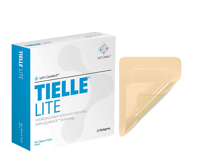Tielle Lite Adhesive Foam Dressing 11cm x 11cm - Box/10