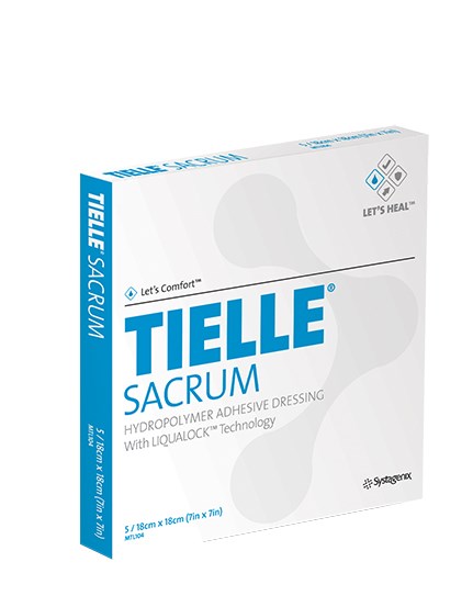 Tielle Adhesive Foam Sacrum Dressing 18cm x 18cm Box/5