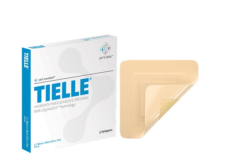 Tielle Adhesive Foam Dressing 18cm x 18cm Box/5