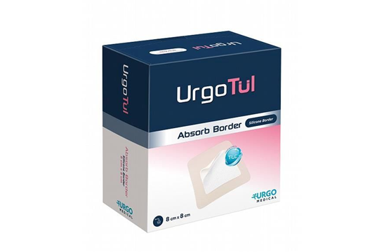 UrgoTul Absorb Border 8x8cm Silicone 10s