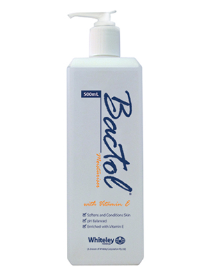 Bactol Moisturiser with Vitamin E 500ml Pump - Ctn/6