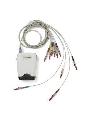 Welch Allyn 10-Lead Patient Resting Cable, AHA, 4.0 mm banana clip