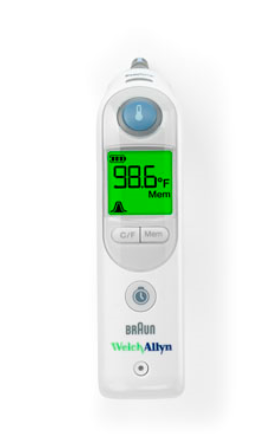 Welch Allyn Braun ThermoScan PRO 6000 Ear Thermometer with Large Cradle