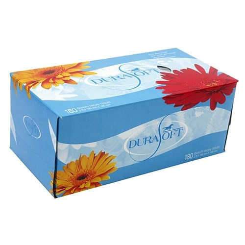 Facial Tissues DuraSoft Softness Sensitive Skin 2 Ply