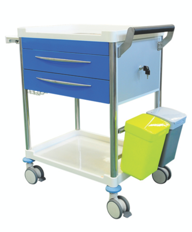 TREATMENT TROLLEY 2 DRAWER + ACCESSORIES